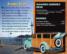 Woodies Cafe — Page menu