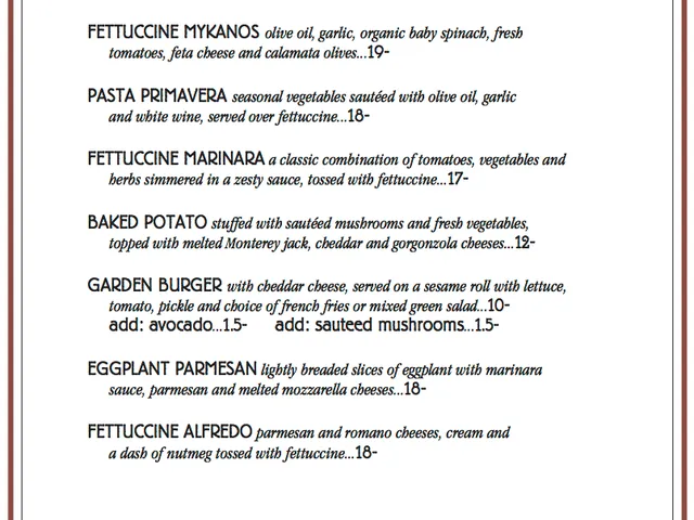 Vegitarian Menu