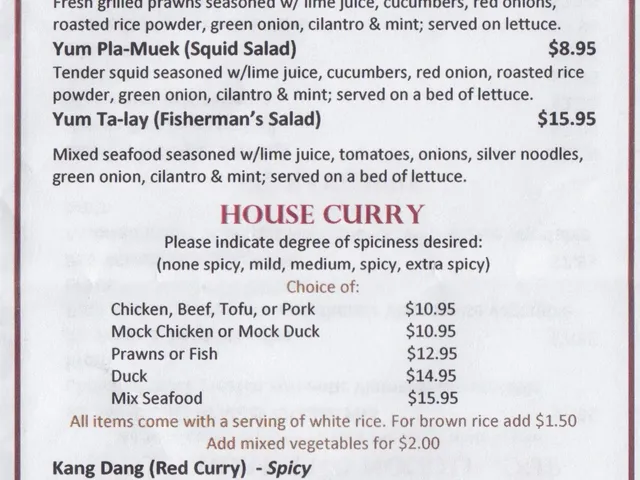 Thai House Salad & Curry