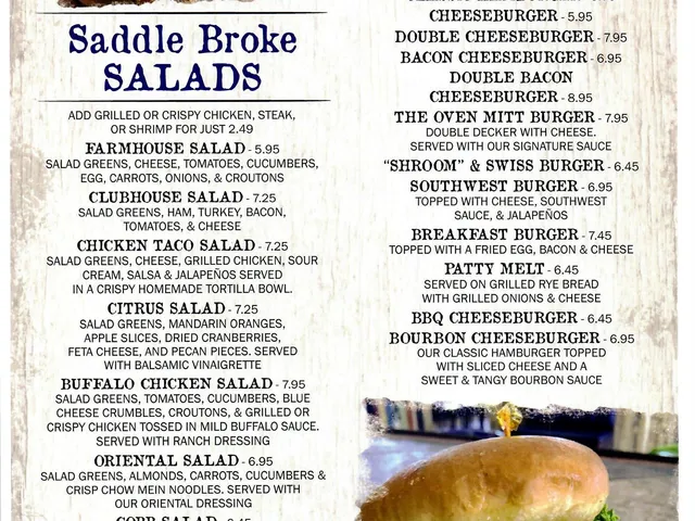 The Oven Mitt - Salads & Burgers