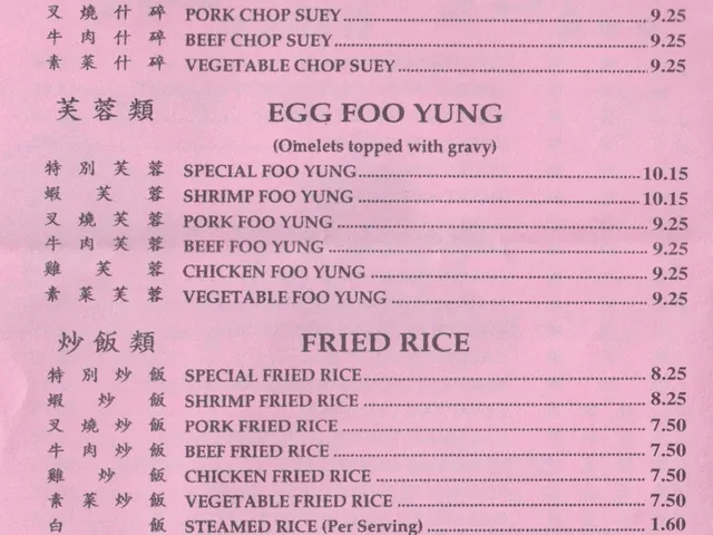 Chef Liu Vegetable Tofu Chop Suey Egg Foo Yung Fried Rice Chow Mein