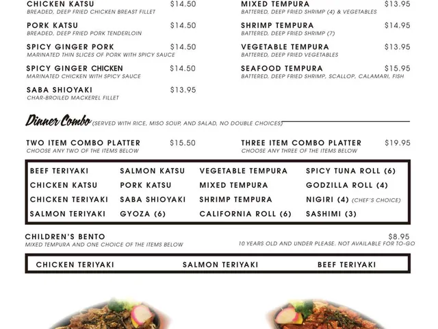 Rumble Fish - Dinner Specials