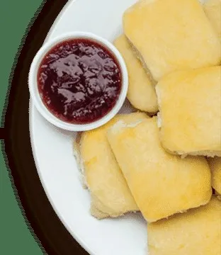 Buttermilk biscuits with jam at Loveless Cafe