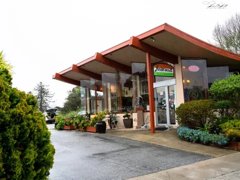 Storefront exterior of Ambrosia India Bistro in Aptos