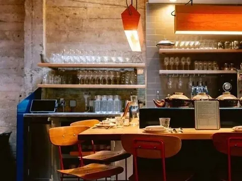 Dining room and chef's counter at State Bird Provisions